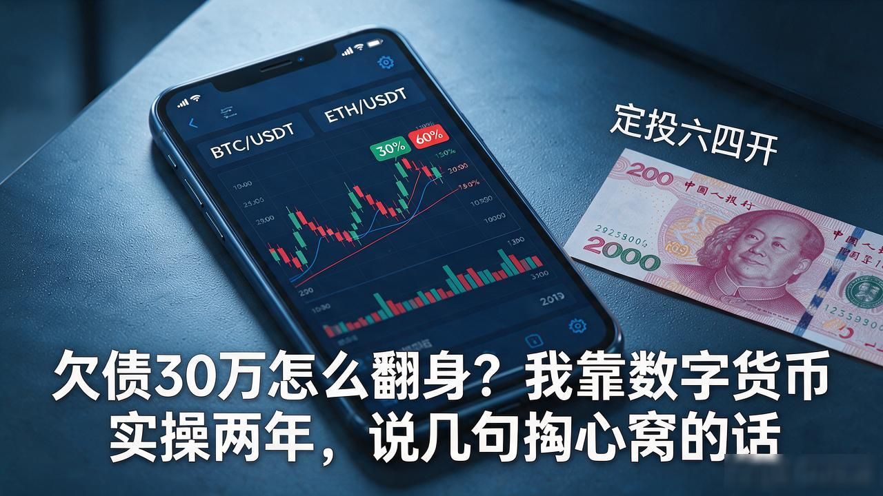 欠债30万怎么翻身？我靠数字货币实操两年，说几句掏心窝的话