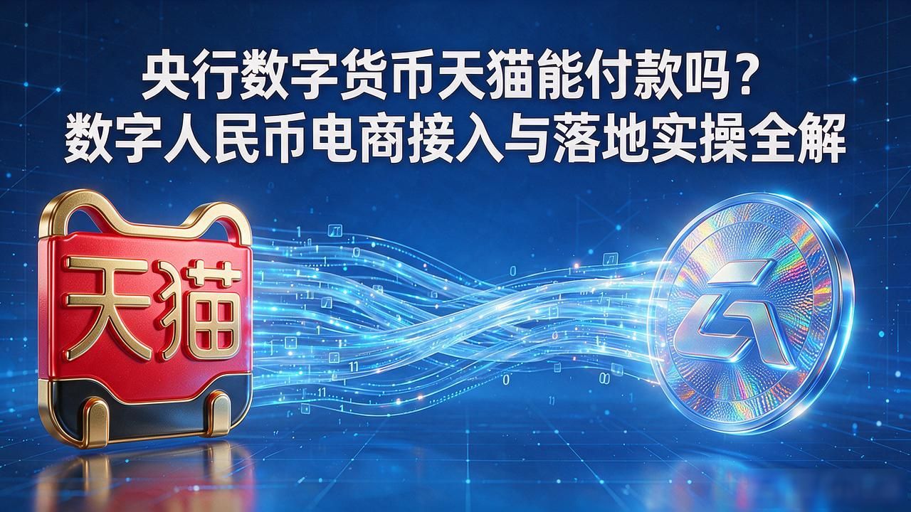 央行数字货币天猫能付款吗?数字人民币电商接入与落地实操全解