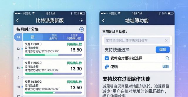 比特派钱包新版界面:操作更顺眼了