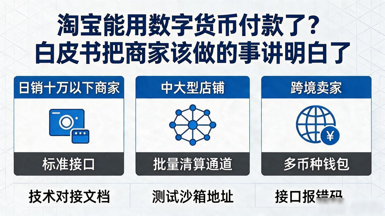 淘宝能用数字货币付款了?白皮书把商家该做的事讲明白了