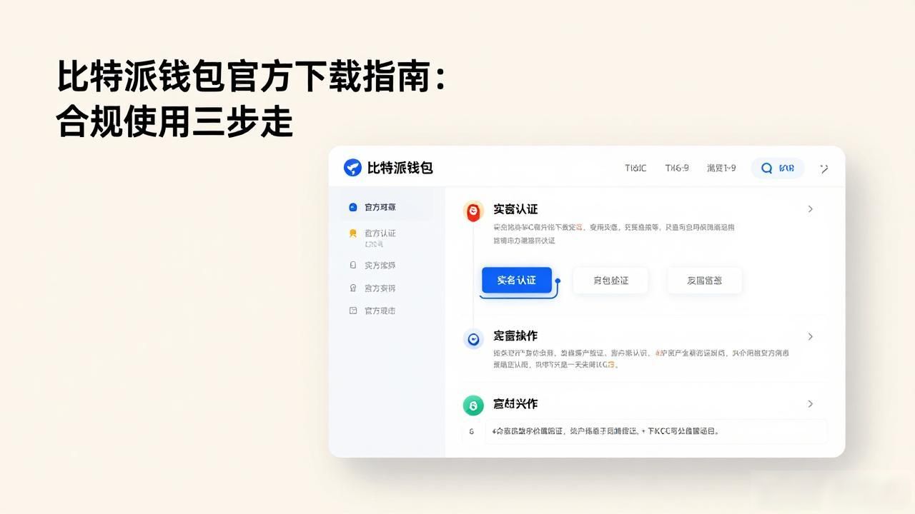 比特派钱包官方下载指南：合规使用三步走