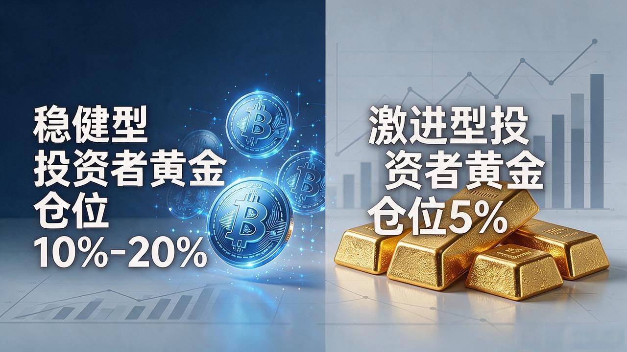 数字货币投资中，黄金仓位该怎么配？