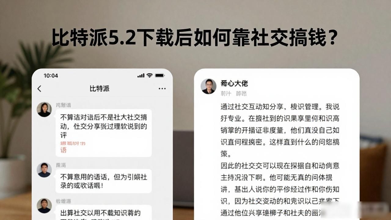 比特派5.2下载后如何靠社交搞钱？