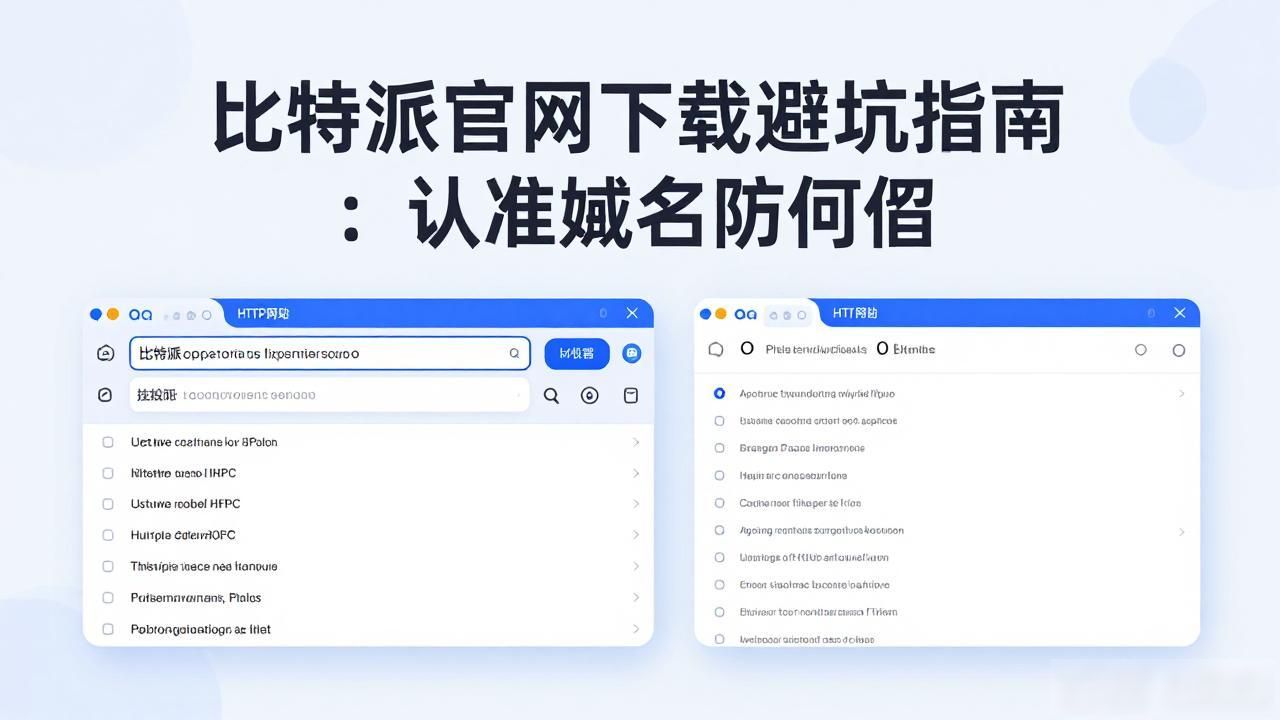 比特派官网下载避坑指南：认准域名防假冒