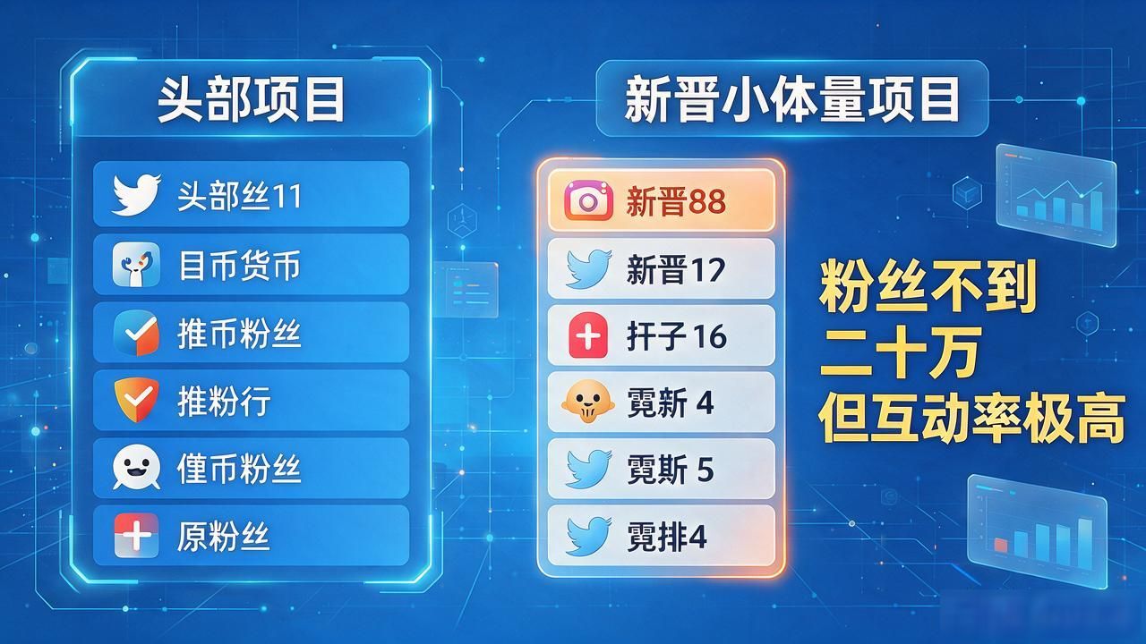 数字货币推特粉丝排行：2026年X平台上哪些项目粉丝最多