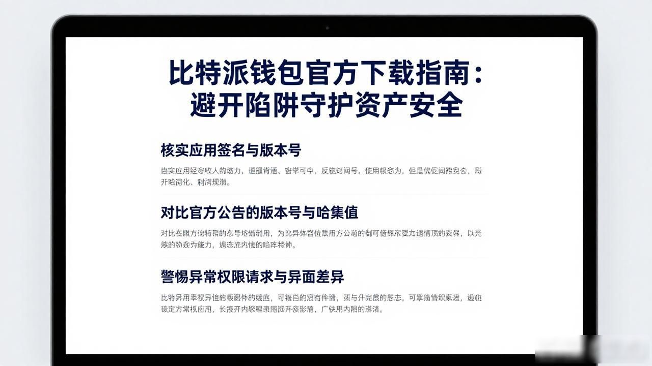 比特派钱包官方下载指南：避开陷阱守护资产安全