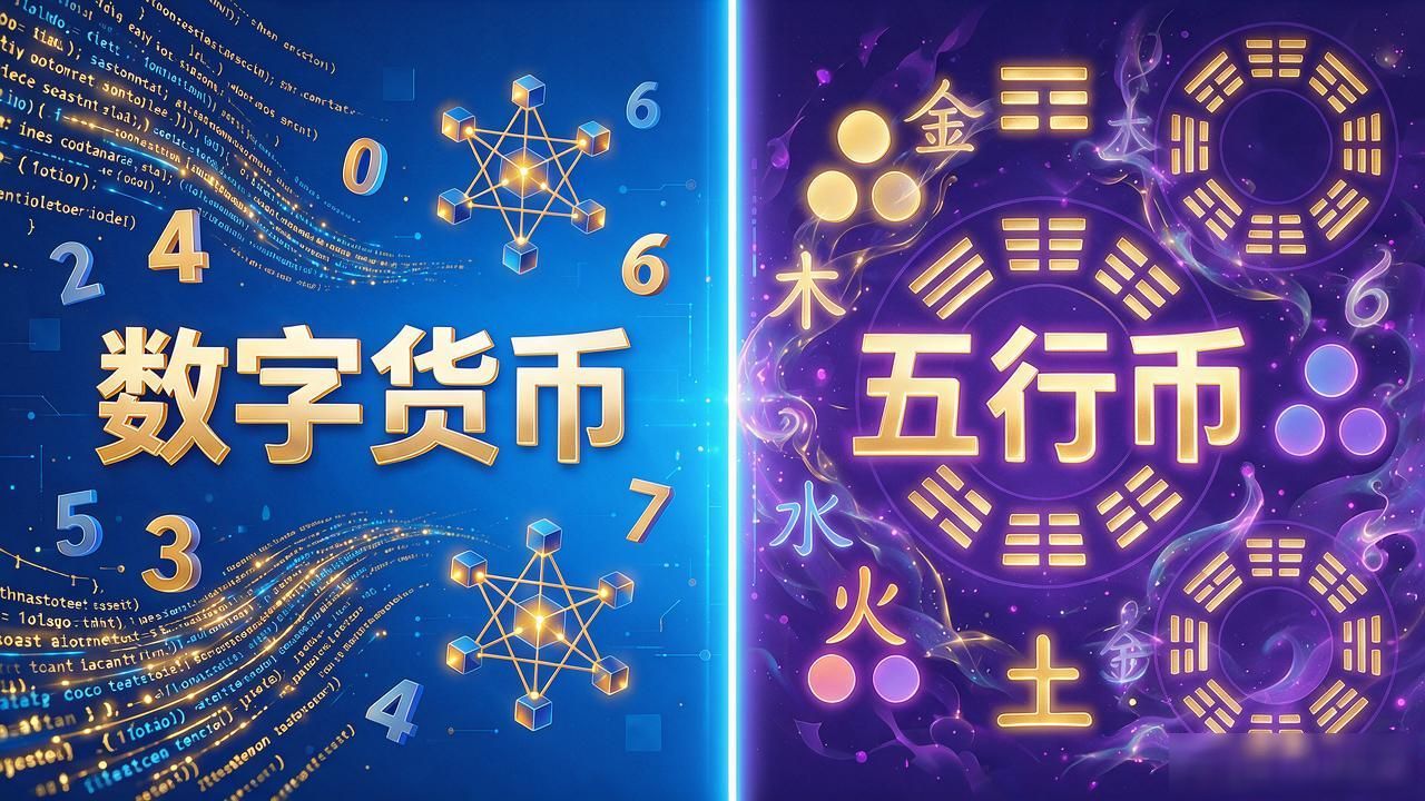 数字货币是五行币吗？一个炒代码一个炒玄学，别拿错袋子了