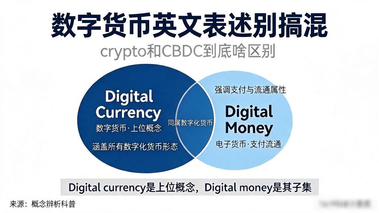 数字货币英文表述别搞混，crypto和CBDC到底啥区别